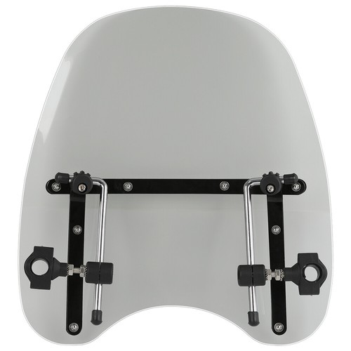 Smoke Windshield For Yamaha XT225 XT250 XT350 XT500 Virago 1" or 7/8'' Handlebar - Picture 10 of 14