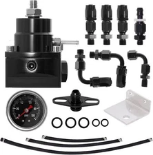 Universal Racing Adjustable Fuel Pressure Regulator Set EFI FPR with 30-70 Psi G