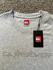 Quiksilver T Shirt Active Men’s Small Shirt NWT $40 Original MSRP Gray
