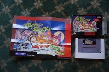 Pocky & Rocky 1 Super Nintendo SNES inc. box & poster but no manuals or inserts