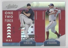 2020 Absolute One Two Punch Silver 50/99 Max Scherzer Stephen Strasburg 0e2x