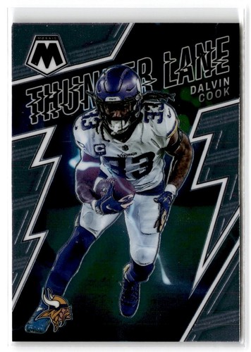 2022 Panini Mosaic Thunder Lane Dalvin Cook #TL-3 Minnesota Vikings