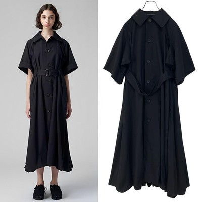 USED YOHJI YAMAMOTO MO/CU RAGLAN SHORT SLEEVES COAT GOOD M USED YOHJI YAMAMOTO MO/CU RAGLAN SHORT SLEEVES COAT GOOD M