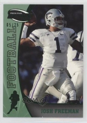 2009 Press Pass Fusion Green 5/25 Josh Freeman #42 e6p