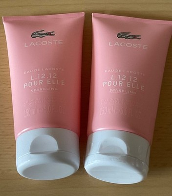 Lacoste L.12.12 pour Elle Sparkling 2 Stück a 150 ml =300 ml Duschgel Shower Gel