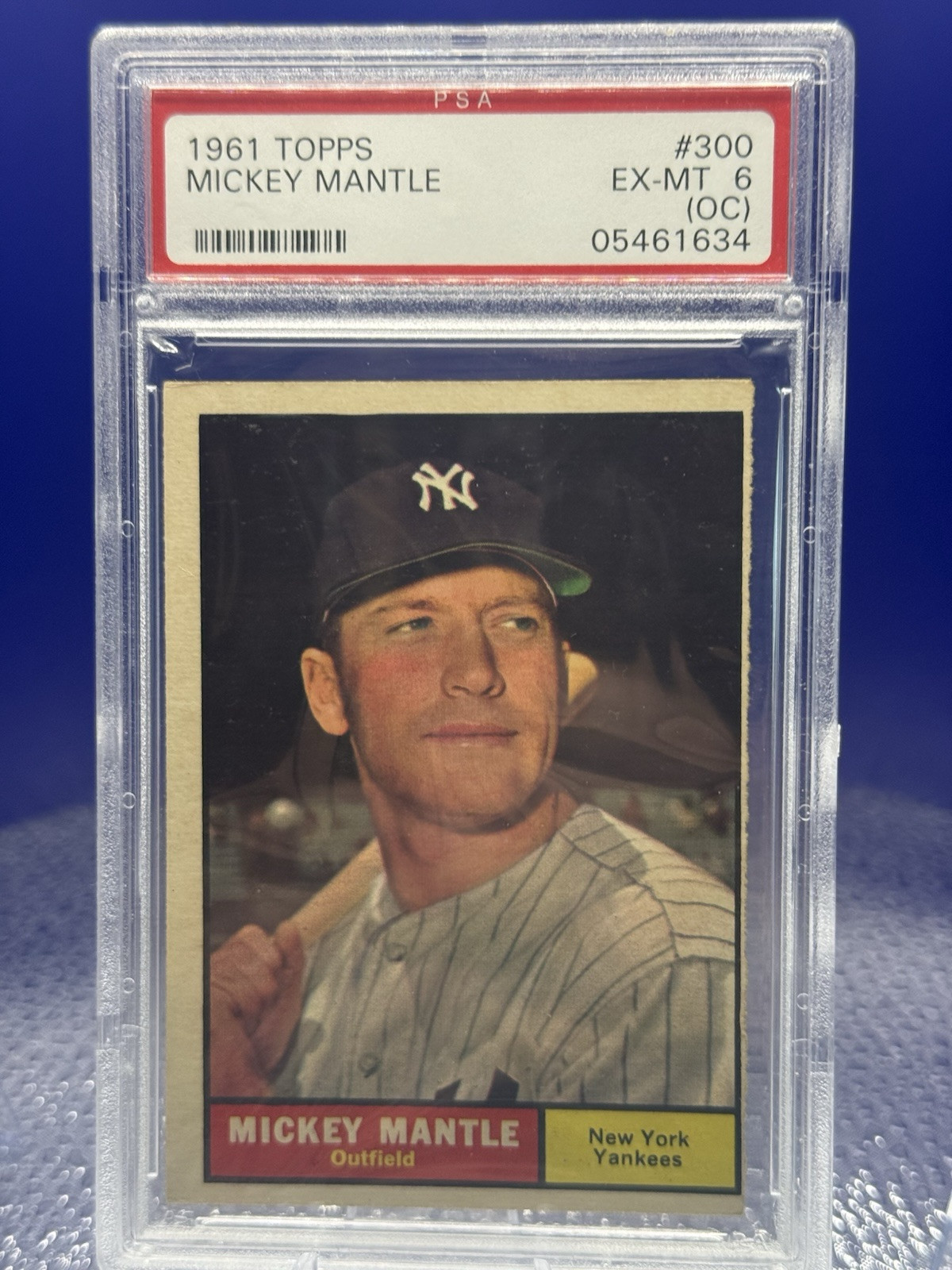 1961 Topps - #300 Mickey Mantle PSA 6 EX MT