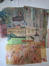 Joblot of Papercraft Supplies Craft Clearout 29 sheets of Patterned Vellum 