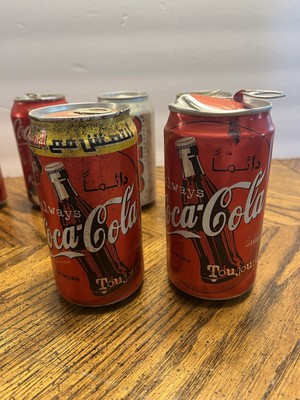 Vintage 2000s Lot Of 8 Coca Cola Cans Foreign And Holiday Themed