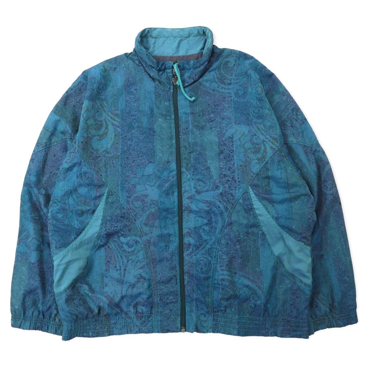 jean leduc sport 80s patterned Windbreaker 42 green polyester | eBay