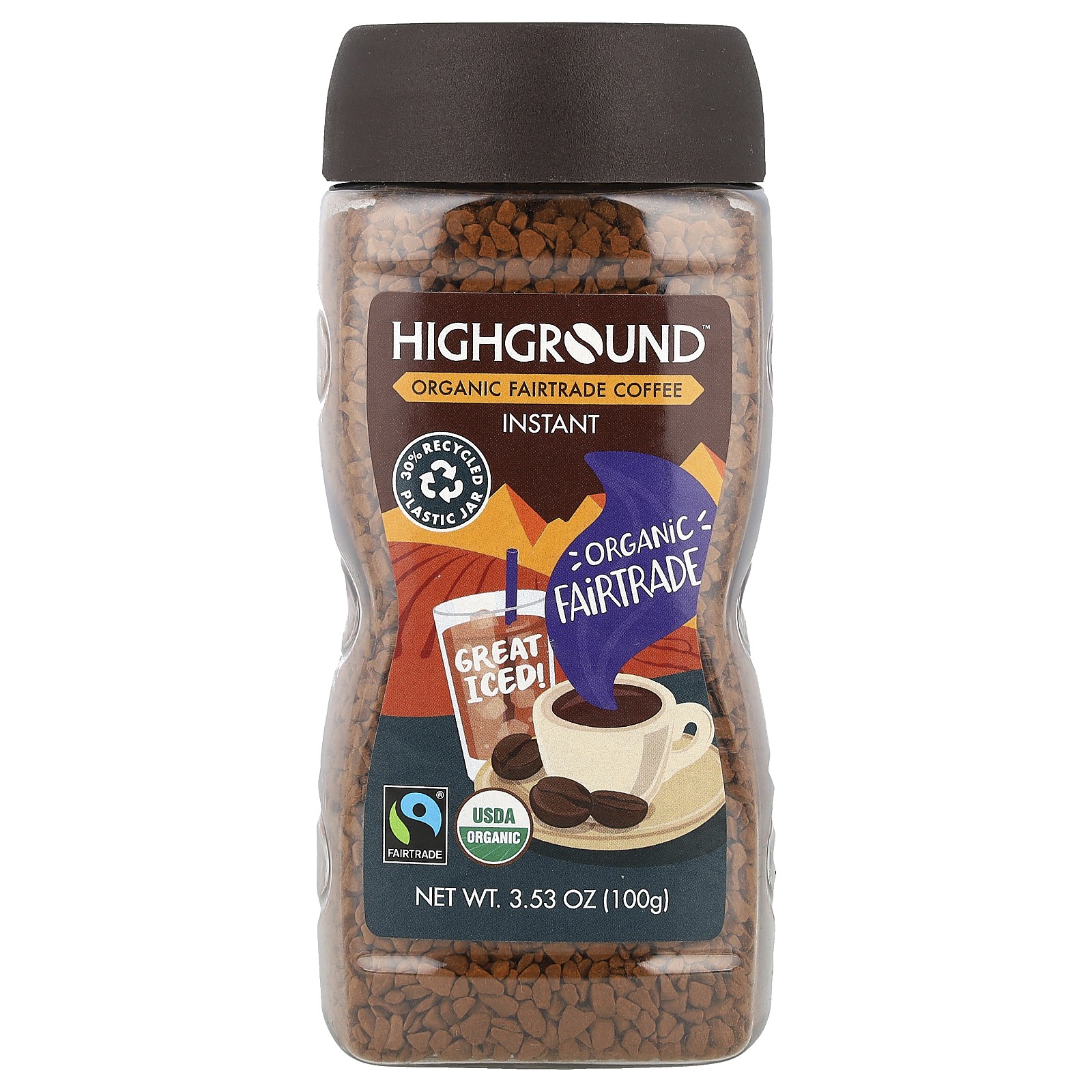 Organic Instant Coffee, Medium Roast, 3.53 oz (100 g)