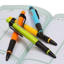 Office Ballpoint Pens, Retractable Push Pens for Student Exam Note Taking