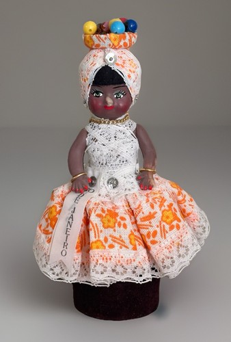 Caribbean Topsy Turvy Doll Island Tourist Souvenir Ethnic Folk Art Vintage