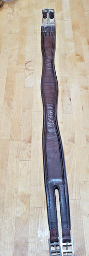 Beautiful Padded Brown Leather English Girth - 52 Inch
