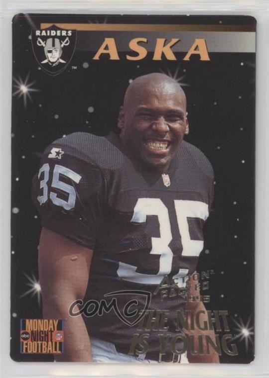 1995 Action Packed Monday Night Football Joe Aska #97 Rookie RC 1k3