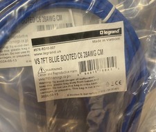 Box of Legrand CAT6 patch cable 7ft, blue, booted, Lot of 100