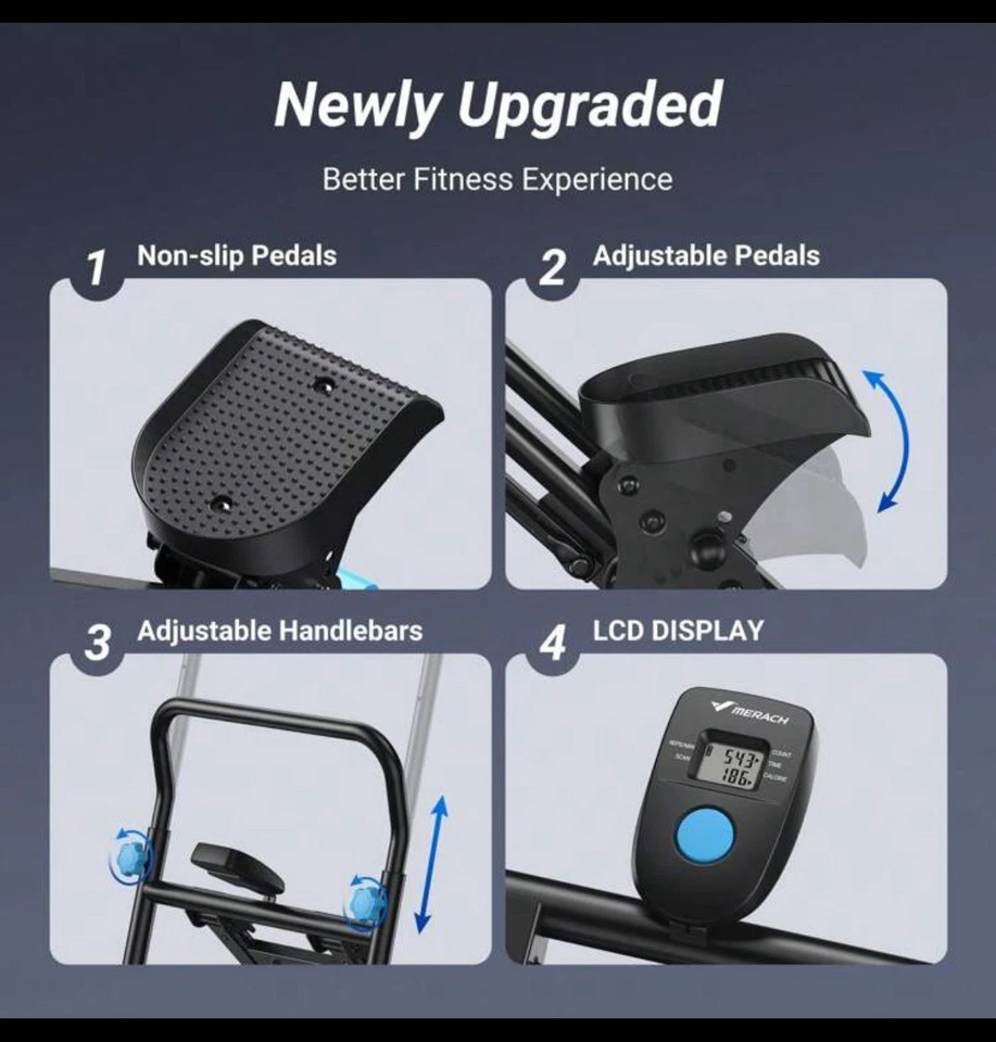 Stair Stepper Home Gym Exercise Vertical Climber Machine Folding Cardio Stepper - Image 4 of 4