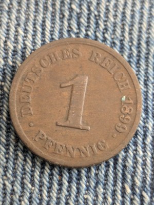 Germany 1 Pfennig 1899 Wilhelm II KM# 10