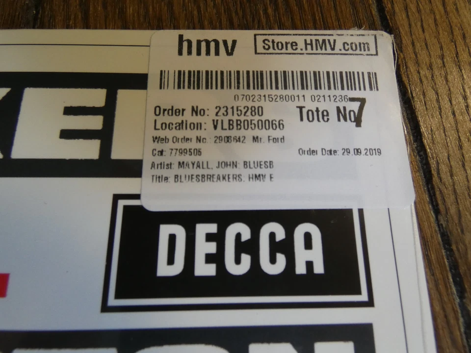 JOHN MAYALL WITH ERIC CLAPTON - BLUE BREAKERS - GREEN 2019 ISSUE - MINT / SEALED - Image 3 of 4