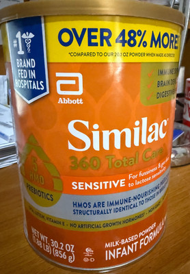 4 cans Similac 360 Total Care Sensitive  30.2 oz. expired in 2026, free shipping