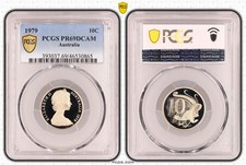 1979 10 Cent Coin - PCGS PR69DCAM Proof - Queen Elizabeth II
