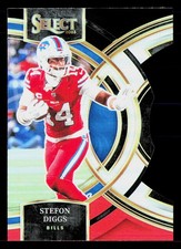 Stefon Diggs 2023 Panini Select Black and Red Prizms Die Cuts #187 Buffalo Bills