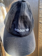 adidas Navy Blue Embroidered Baseball Cap Unisex Adjustable