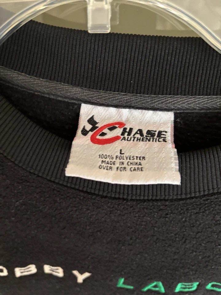 Bobby Labonte Vintage NASCAR Fleece Crewneck Sweatshirt Size Large Chase Authen - Image 4 of 4