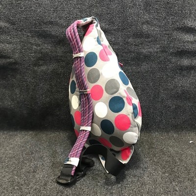 KAVU Rope Sling Bag Grey Polka Dot Adjustable Strap  display picture 3