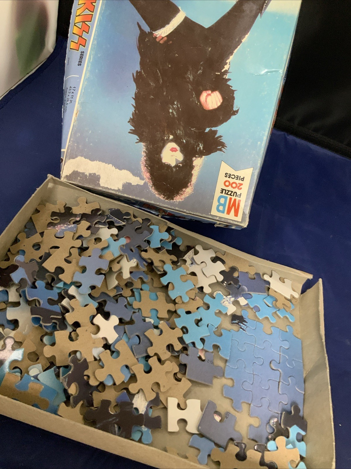 1978 KISS PAUL STANLEY MILTON BRADLEY PUZZLE AUCOIN VINTAGE JBX6