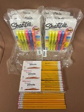 Sharpie Highlighters 12 packs 27876 / 2 Pencils 44 pcs. - New