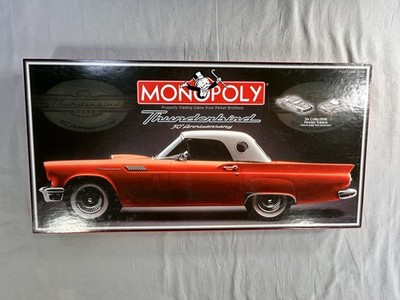 VTG Monopoly Ford Thunderbird 50th Anniv Game 2005  Box Has Been Taped On Sides