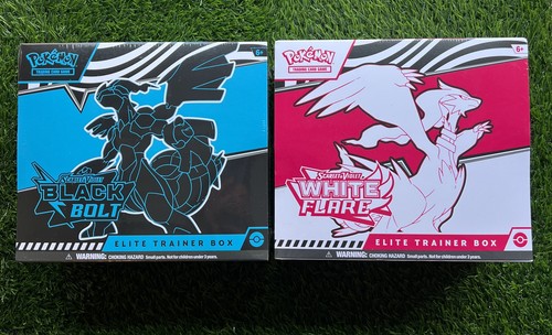 Pokemon Bullone Nero e Svasatura Bianco Elite Scatola Allenatore Set ETB