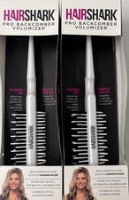  2 HAIRSHARK 3-n-1 Volume Hair Brushes Two-Sided Backcombing/Scalp Brush