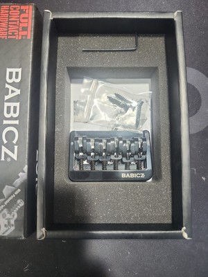 Babicz FCHHT6 Original Series Fixed Guitar Bridge, Black