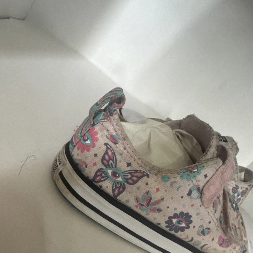 Lindo Chuck Taylor All Star Easy-On Mystic Gems niño pequeño talla 9 rosa púrpura verde azulado Foto 2 de 4