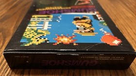Nintendo Gumshoe Sticker Seal Black Box NES Video Game 5 screw Cartridge RARE