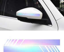 Colorful Vinyl Car Rear View Mirror Stickers, 4pcs Body Decor Color: Colorful