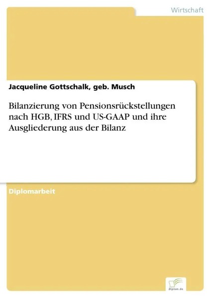Geb. Musch Gottschalk | Bilanzierung Von PensionsrüCkstellungen Nach Hgb,...-image