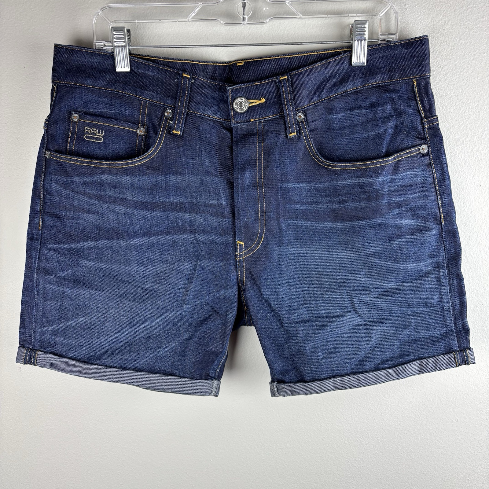 G-Star Raw 3301 Straight Short Men's 33 Cuffed 5