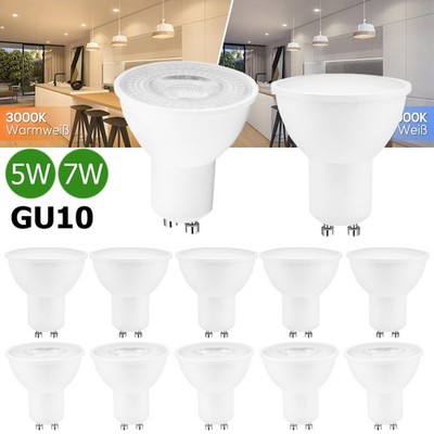 4-100X GU10 LED 5W 7W Spot Leuchtmittel Lampe Strahler Birnen 3000K 6000K 4000K