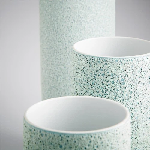 Fiji Green Porcelain Vase-Artisan Focal Piece - Picture 3 of 3