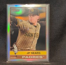 Topps 2025 Heritage High Number Refractor JP Sears Padres #647 Baseball Card