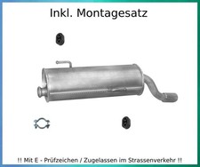 Endschalldämpfer für Peugeot 206, 206 CC 1.1 1.4 1.6 Auspuff Endtopf Montagesatz