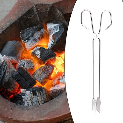 BBQ Holzkohlezange Brennholzzange für Grillklemme Multifunktionale Grillzange