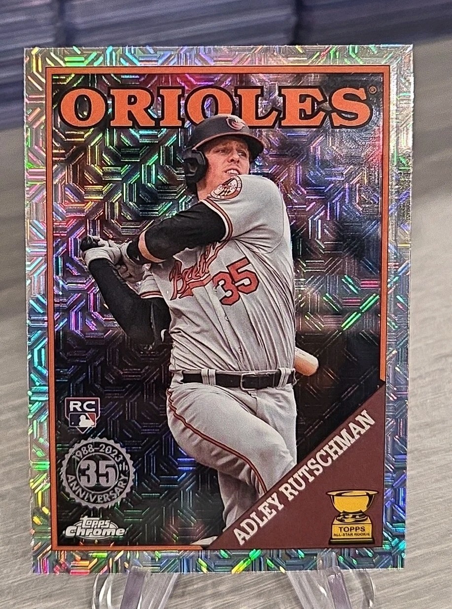 Adley Rutschman 2023 Topps Update 1988 Silver Pack Mojo Rookie #T88CU-77 RC