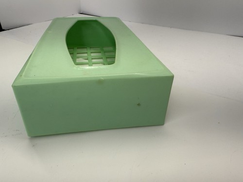 Vintage Rubbermaid Atomic MCM Starburst Teal Plastic 2pc Tissue Box Cover #2939 - Picture 8 of 11