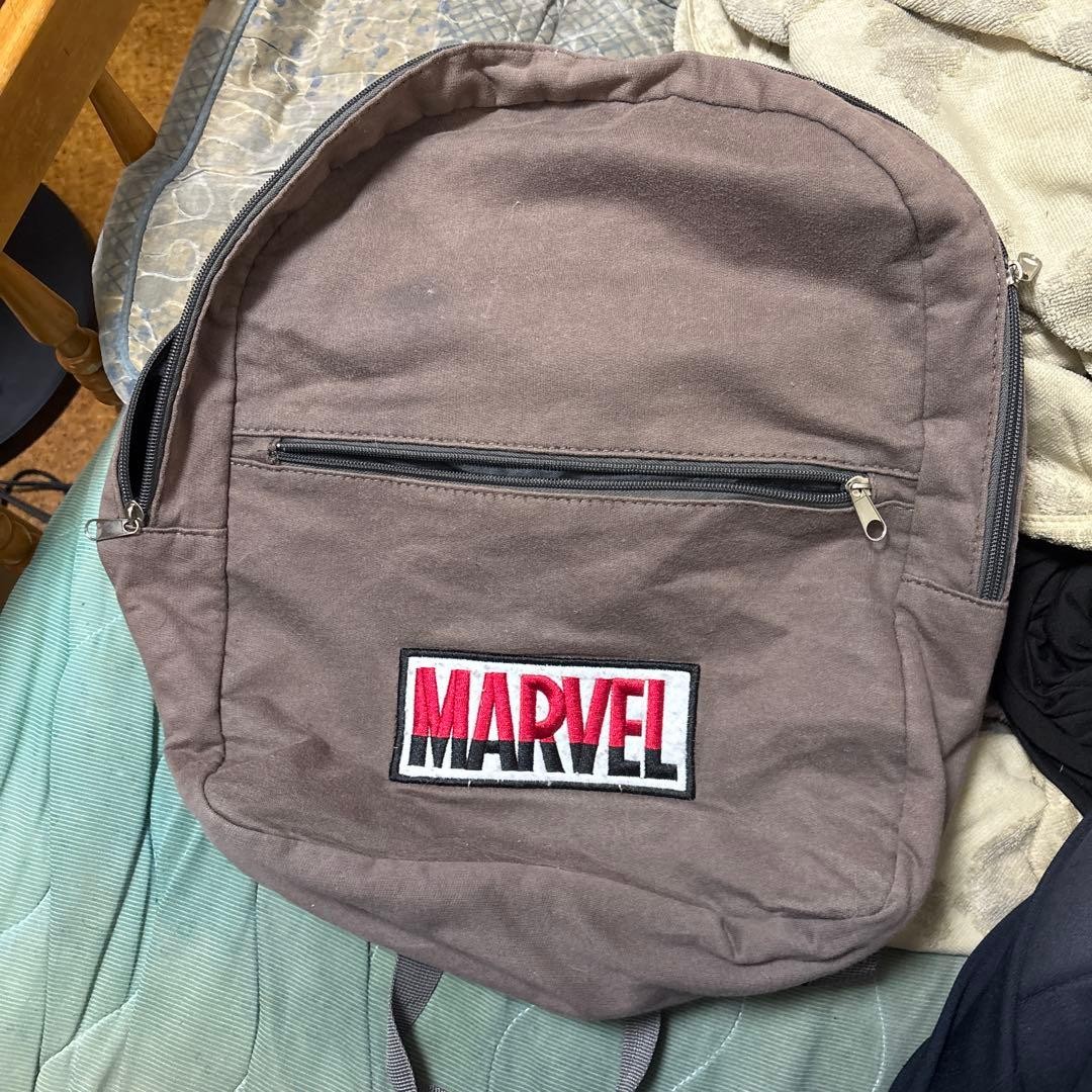 Marvel Gray Rucksack Backpack with External Pocke… - image 1