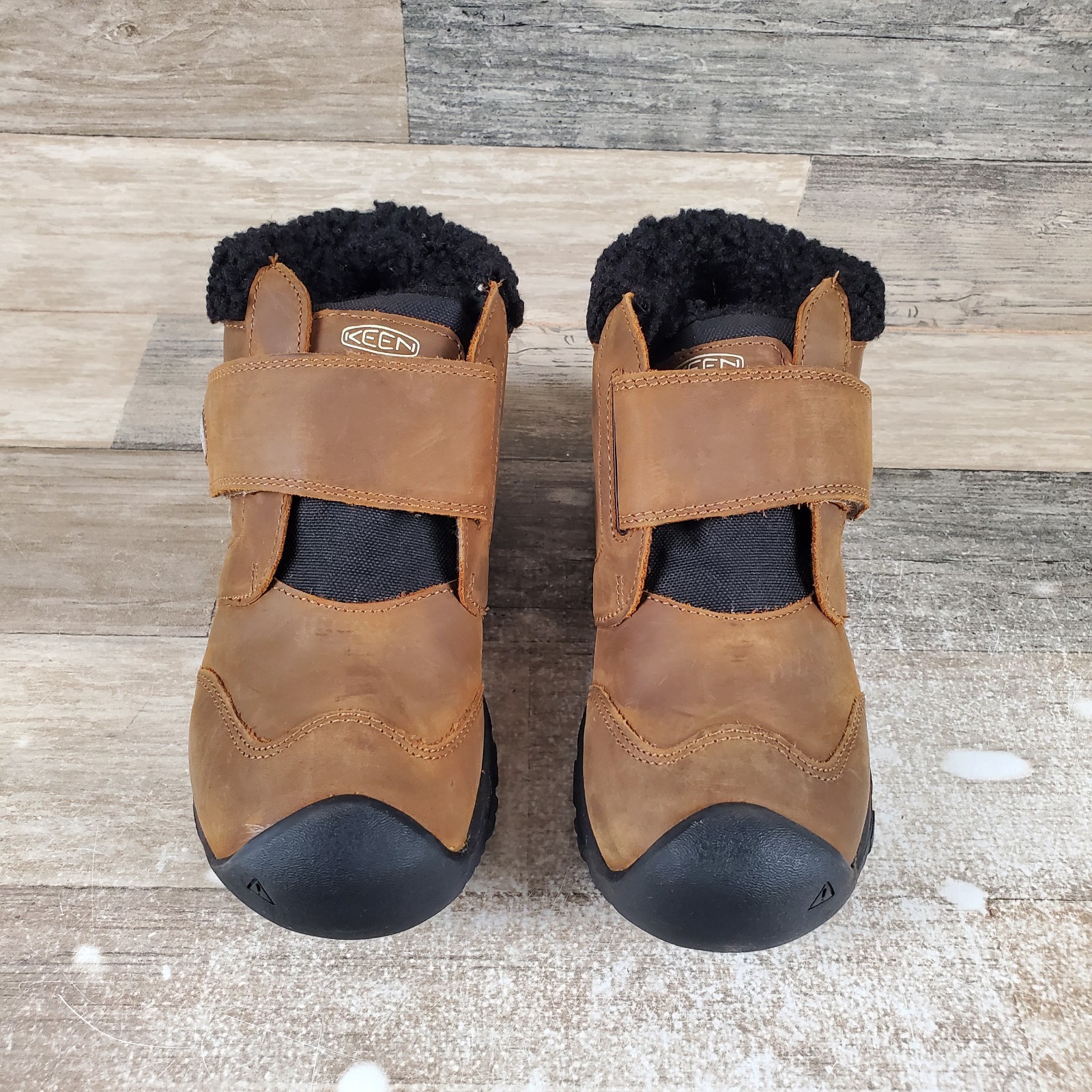 Stivali chukka Keen Kootenay IV Mid per bambini taglia 13 stivali impermeabili cocco tostato