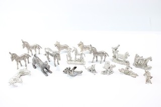 Vintage Silver Plate Animal Figurines / Ornaments / Sculptures 2494g
