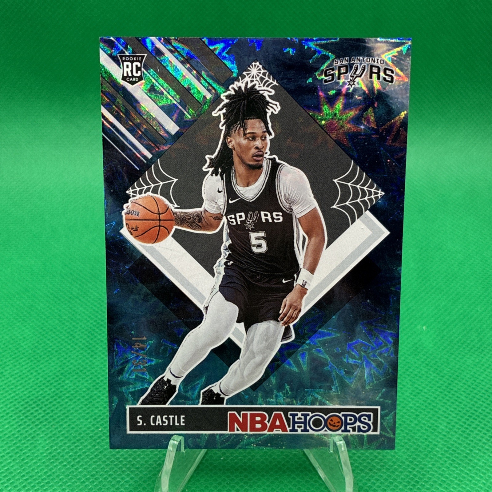 2024-25 Panini Haunted Hoops - Stephon Castle #294 Holo Sky /31